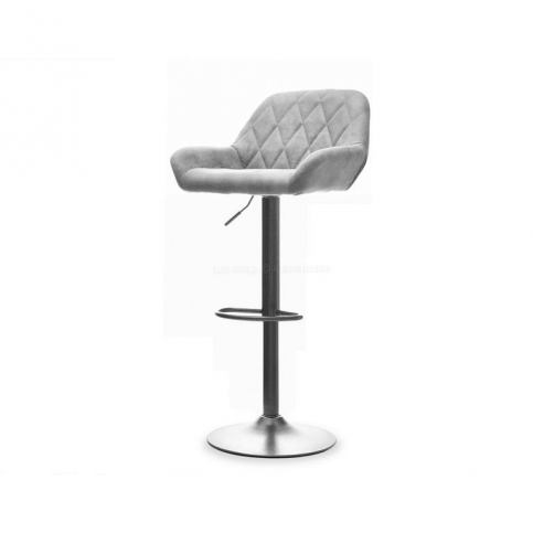 design4life Barová židlička PICOT šedá-černá rustik - Design4life