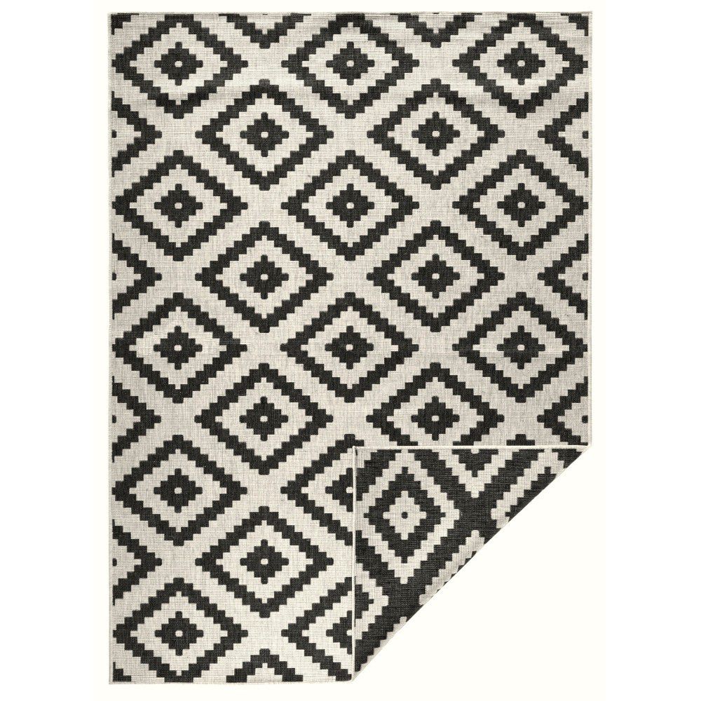 Černo-krémová venkovní koberec NORTHRUGS Malta, 200 x 290 cm - Bonami.cz