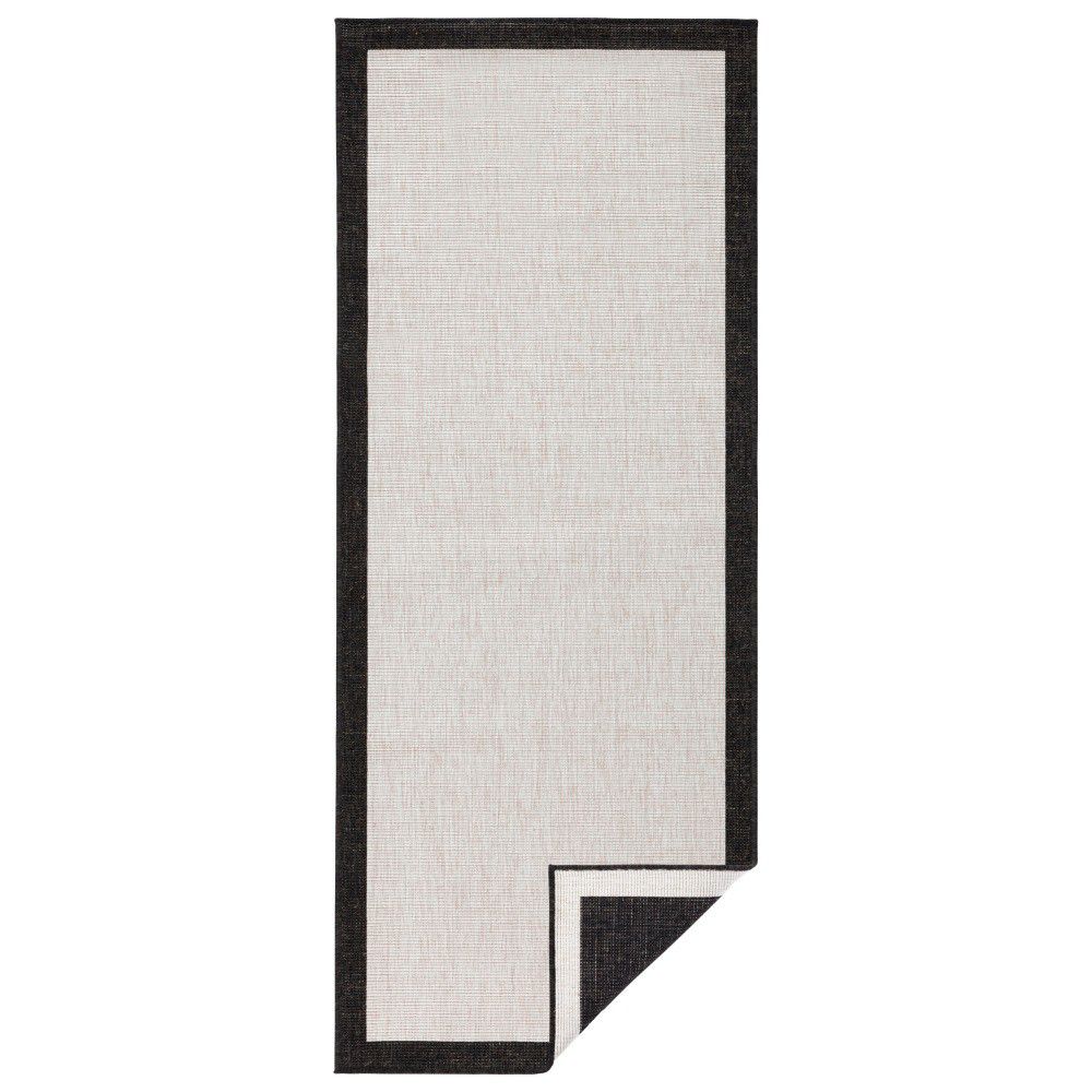 Černo-krémový venkovní koberec NORTHRUGS Panama, 80 x 150 cm - Bonami.cz