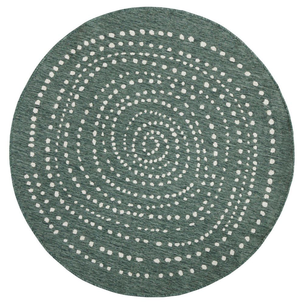 Zelený oboustranný venkovní koberec NORTHRUGS Bali, Ø 140 cm - Bonami.cz
