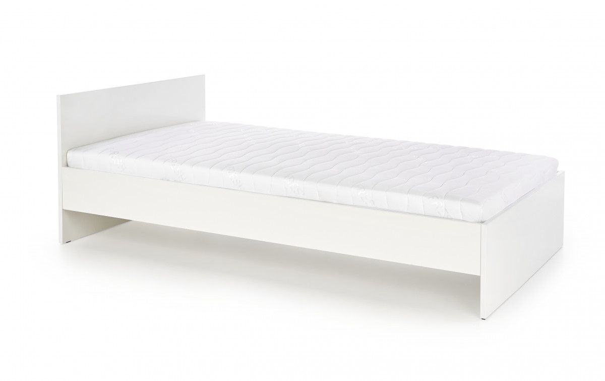HALMAR Dřevěná postel Lima 90x200 jednolůžko bílé - FORLIVING