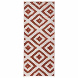 Hnědo-krémový venkovní koberec NORTHRUGS Malta, 80 x 150 cm Bonami.cz