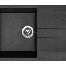 Sinks granitový dřez AMANDA 860 Metalblack