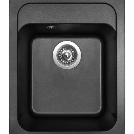 Sinks granitový dřez CLASSIC 400 Metalblack