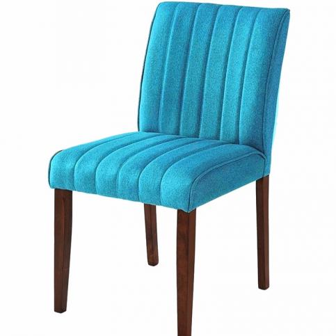 Casarredo Jídelní čalouněná židle RAINBOW modrá - ATAN Nábytek