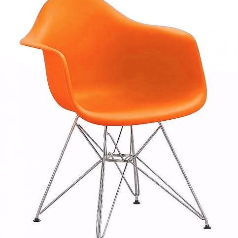 Casarredo Jídelní židle - křeslo REGIA oranžová - ATAN Nábytek