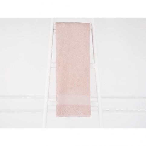 Lososově růžový bavlněný ručník Elone, 70 x 140 cm - Bonami.cz