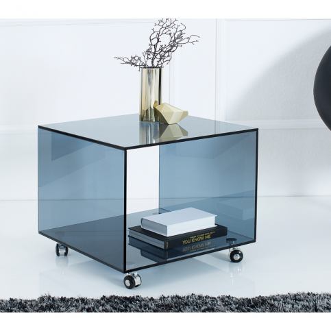 INV Odkládací stolek Spirito 50cm kolečka, antracit - Design4life