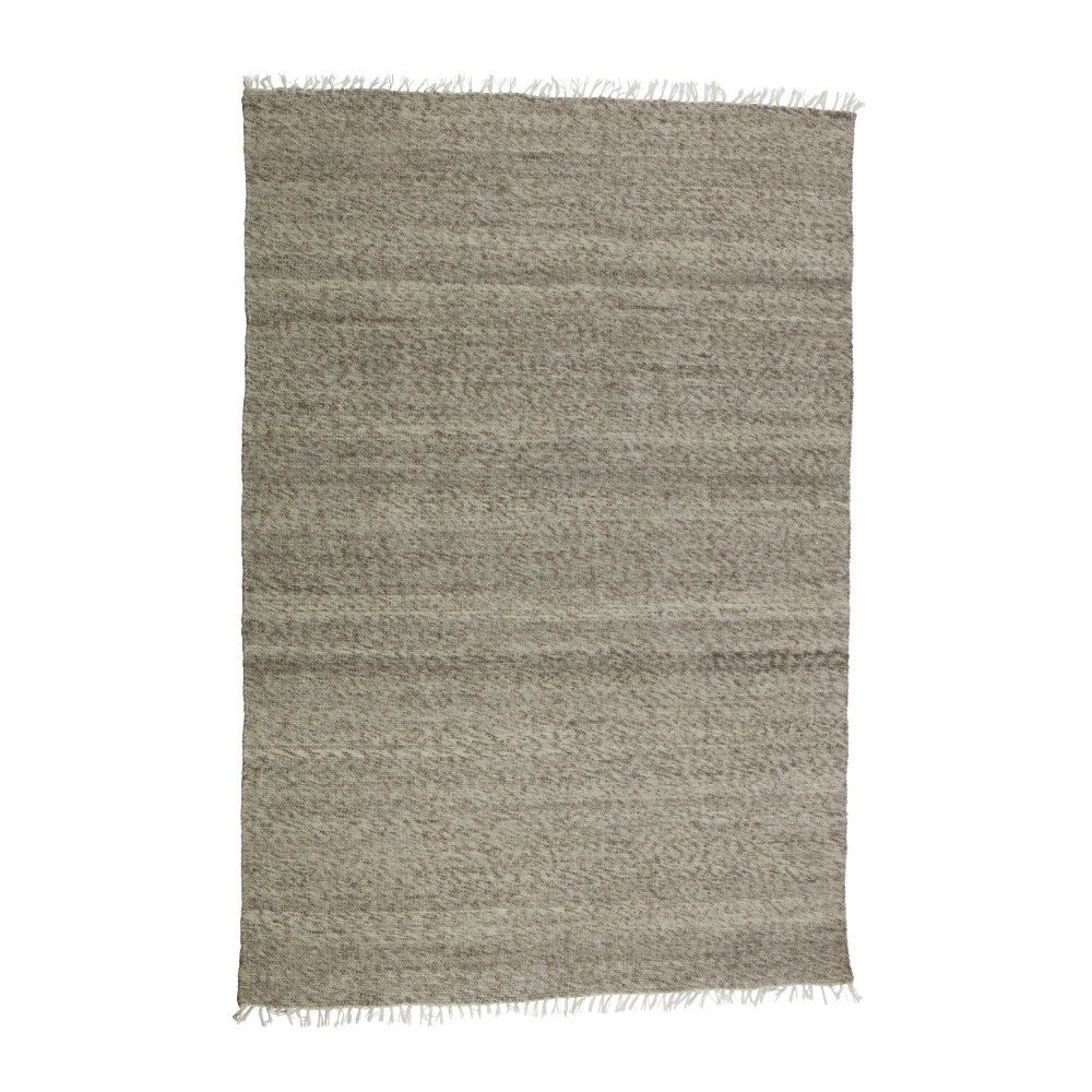 Hnědý vlněný koberec BePureHome Fields, 240 x 170 cm - Bonami.cz