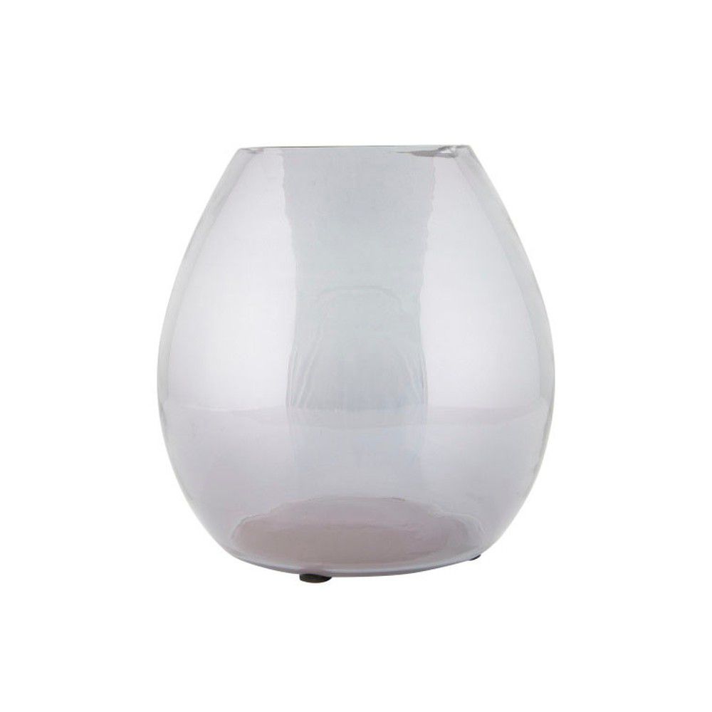 Světle šedá skleněná váza BePureHome Simple, ⌀ 20 cm - Bonami.cz