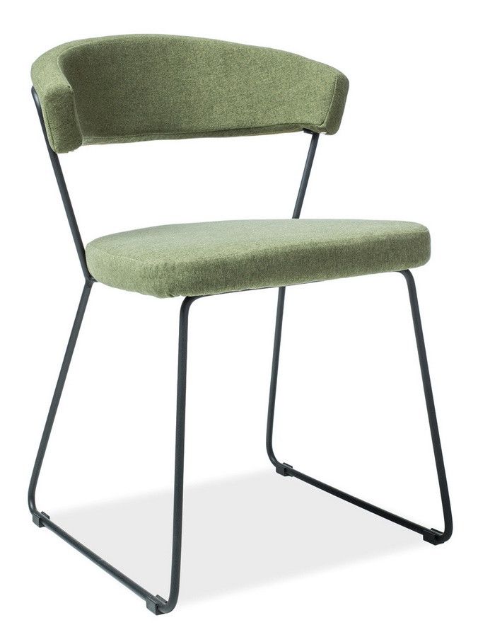 Casarredo Jídelní čalouněná židle HELIX zelená - ATAN Nábytek