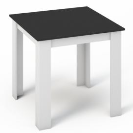 Casarredo Jídelní stůl MANGA 80x80 bílá/černá