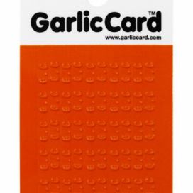 Kartička na česnek oranžová, Garlic Card
