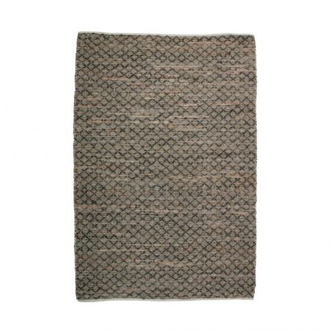 Hnědý koberec z kůže a juty BePureHome Twined, 240 x 170 cm - Bonami.cz
