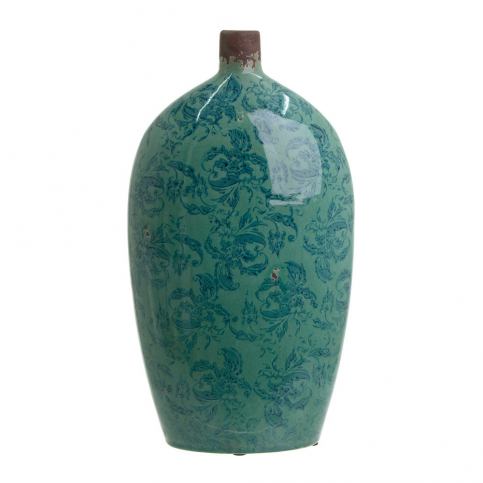 Smaragdově zelená keramická váza InArt Antique, výška 44 cm - Bonami.cz