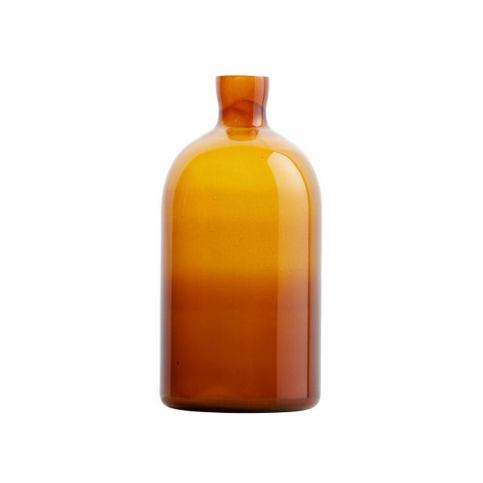 Tmavě oranžová skleněná váza BePureHome Chemistry, výška 30 cm - Bonami.cz