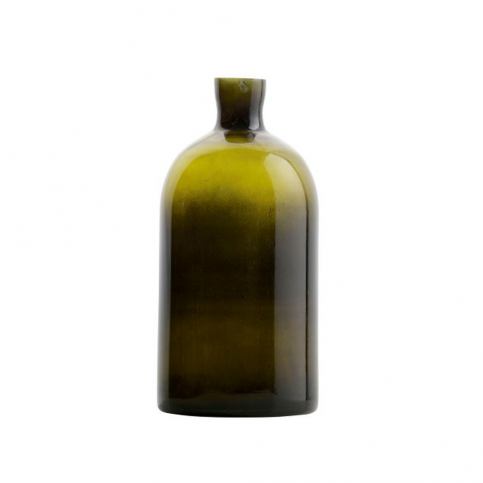 Tmavě zelená skleněná váza BePureHome Chemistry, výška 30 cm - Bonami.cz