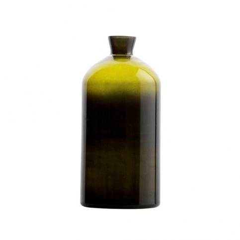 Tmavě zelená skleněná váza BePureHome Chemistry, výška 40 cm - Bonami.cz