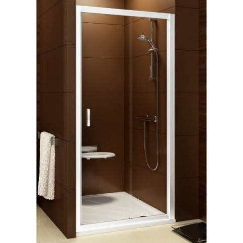 Sprchové dveře dvoudílné 100 cm bílá BLDP 2-100 TRANSPARENT - Favi.cz
