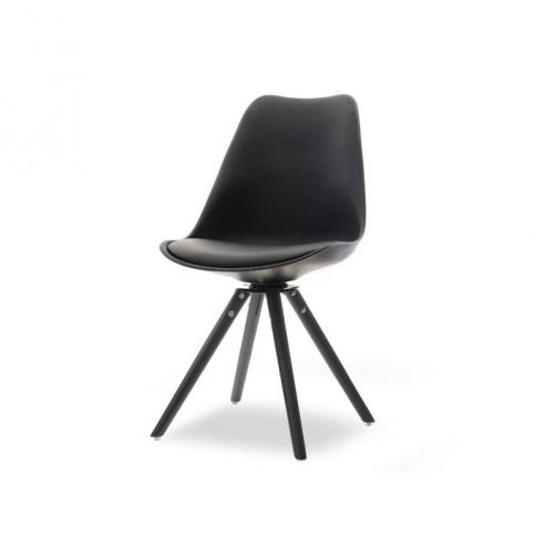design4life Jídelní židle otáčecí SILAS OBROT černá - Design4life