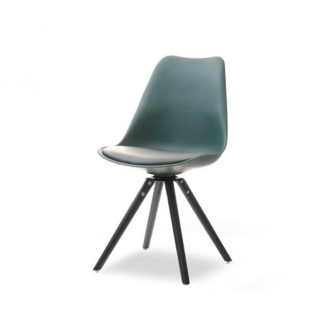 design4life Jídelní židle otáčecí SILAS OBROT zelená-černá - Design4life