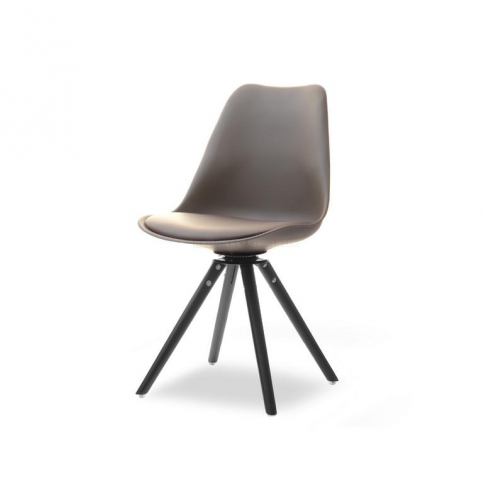 design4life Jídelní židle SILAS OBROT hnědá-černá - Design4life