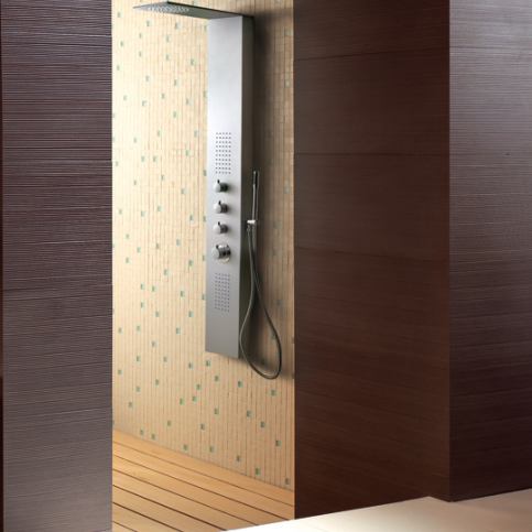 Dubai Hydromasážní sprchový panel , způsob montáže na zeď, baterie termostatická - Aquakoupelna.cz