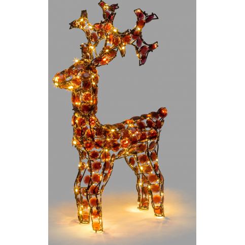 KI Sob | vánoční dekorace | hnědé LED | 2 velikosti Velikost: menší - Veselá Žena.cz