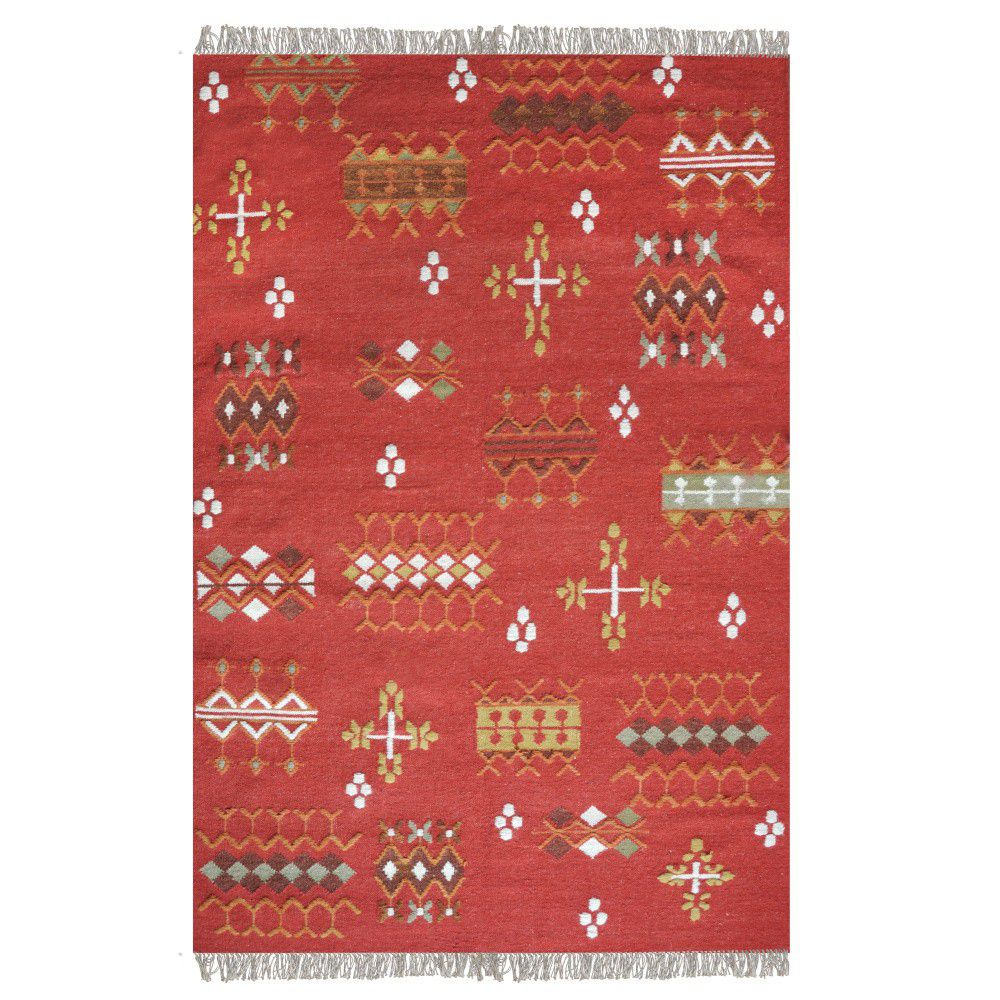 Ručně vyráběný koberec The Rug Republic Huron Red, 160 x 230 cm - Bonami.cz