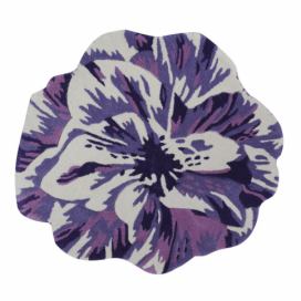 Ručně vyráběný koberec The Rug Republic Juniper Purple, ⌀ 90 cm
