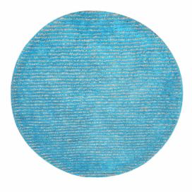 Ručně vyráběný koberec The Rug Republic Modeno Aqua, ⌀ 70 cm