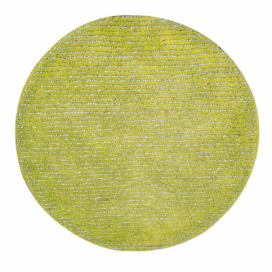 Ručně vyráběný koberec The Rug Republic Modeno Green, ⌀ 70 cm
