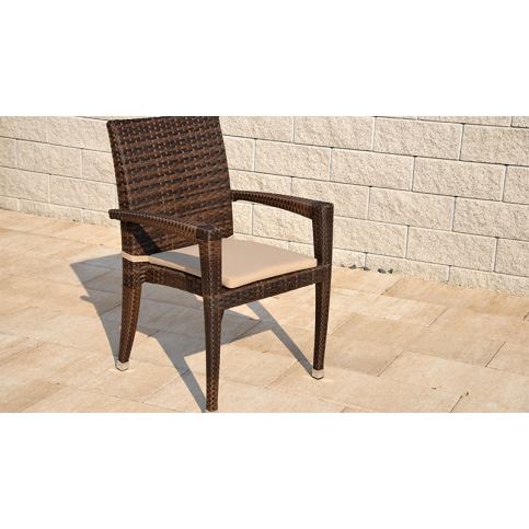 Cuba komfort židle hnědá - exterio