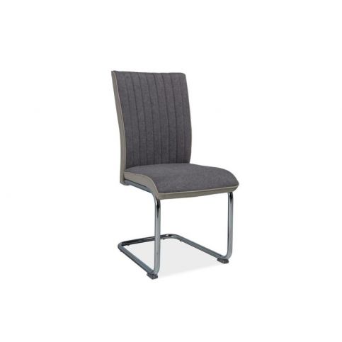 židle h-930 šedý material/jasny šedý eko-kůže - Nabytek-Bogart.cz