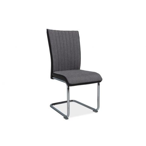 židle h-930 šedý material/šedý eko-kůže - Nabytek-Bogart.cz