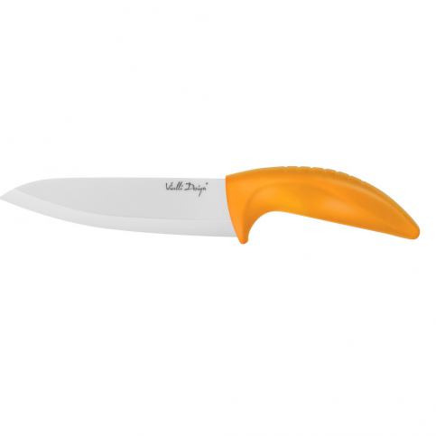 Oranžový keramický nůž Vialli Design Chef, 15 cm - Bonami.cz