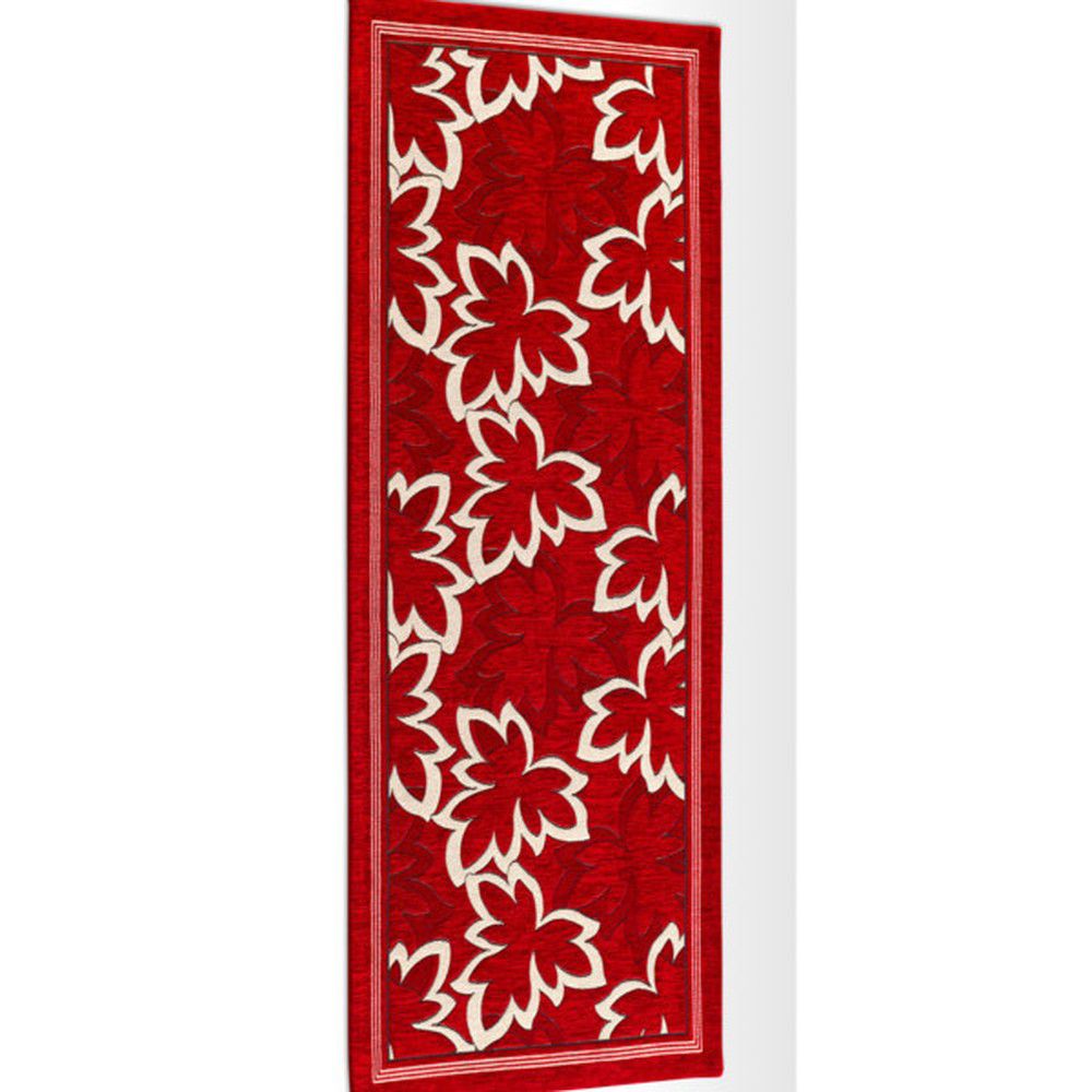 Červený běhoun Floorita Maple, 55 x 140 cm - Bonami.cz