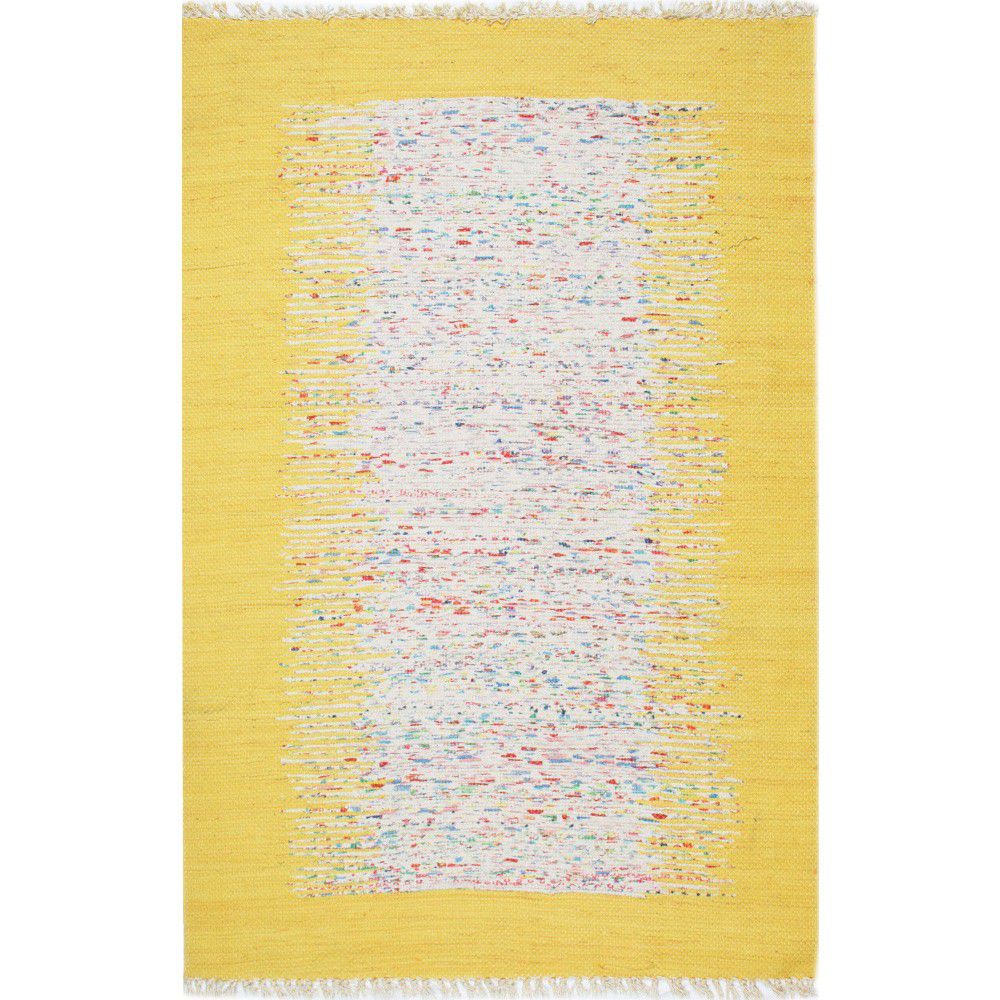 Žlutý koberec Eco Rugs Yolk, 80 x 150 cm - Bonami.cz