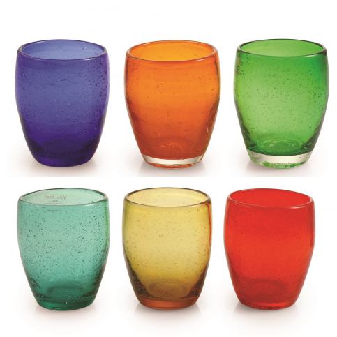 Sada 6 barevných skleniček z foukaného skla Villa d\'Este Calamoresca, 280 ml - Bonami.cz