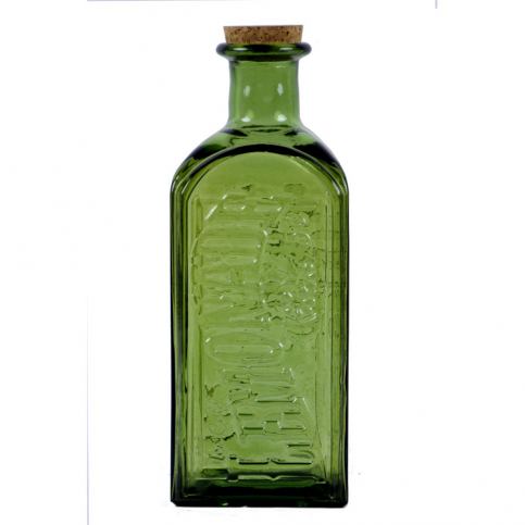 Zelená lahev s korkovým uzávěrem Ego Decor, 2 l - Bonami.cz