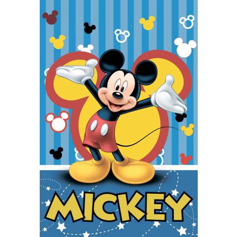 JERRY FABRICS Fleece deka Mickey 2016 100/150 100x150 cm 100% Polyester - Favi.cz
