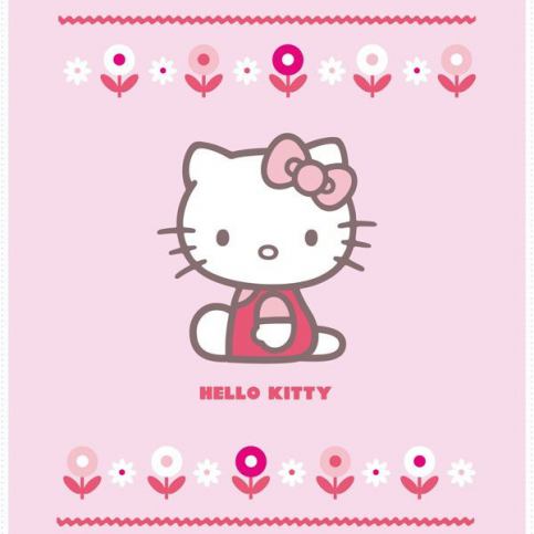 CTI Fleece deka Hello Kitty Caroline 110/140 110x140 cm 100% Polyester - Favi.cz