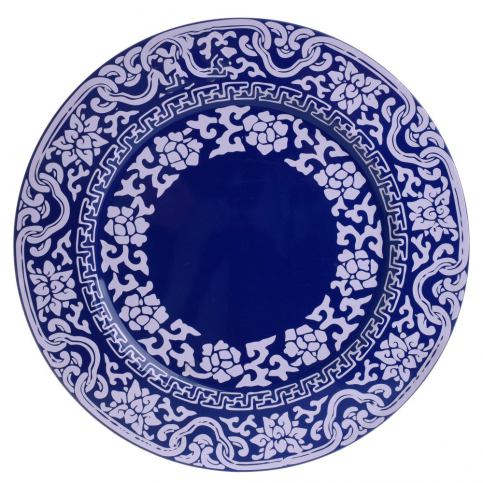 Modrý dekorativní tác InArt, Ø 33 cm - Bonami.cz