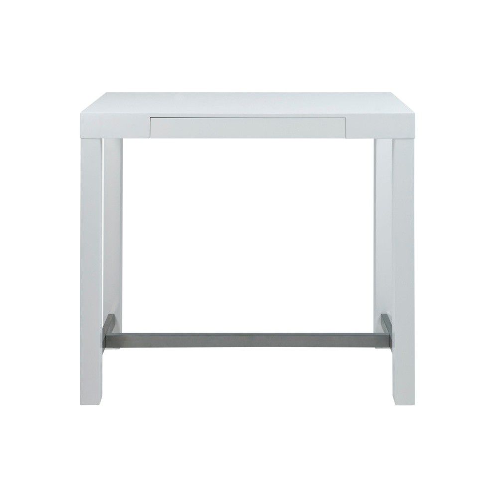 Actona Bílý barový stolek Waris, 120x60x105 cm - alza.cz