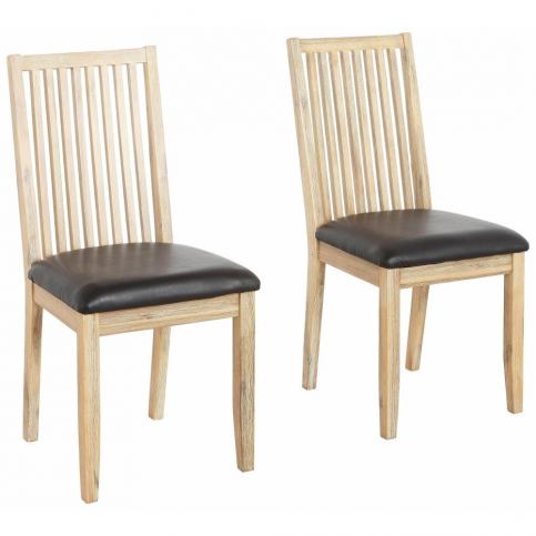 Sada 2 jídelních židlí z masivního akáciového dřeva Støraa Mio - Bonami.cz