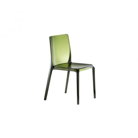 Židle Blitz 640, transparentní zelená - Designovynabytek.cz