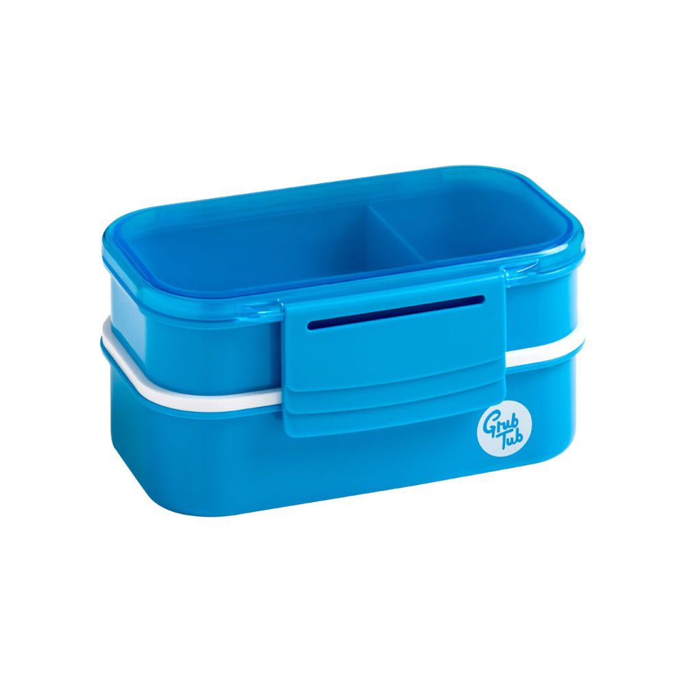 Set 2 modrých svačinových boxů Premier Housewares Grub Tub, 13,5 x 10 cm - Bonami.cz