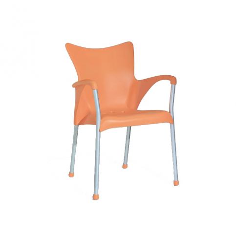 Zahradní židle Laid, hliník, oranžová LA10402207 Garden Project - Designovynabytek.cz