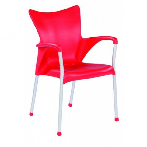 Zahradní židle Laid, hliník, červená LA10402208 Garden Project - Designovynabytek.cz