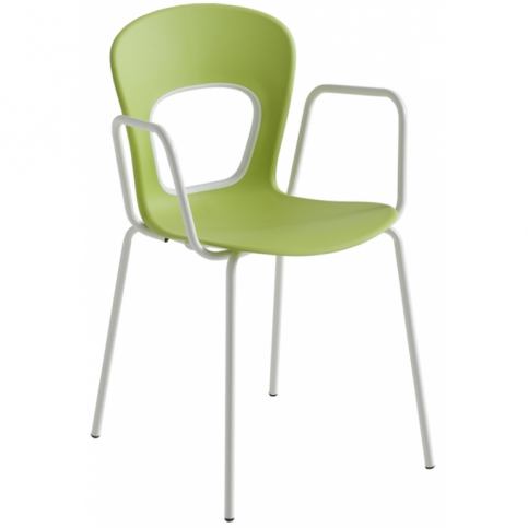 Zahradní židle Toggly, kov/plast, zelená TOGGLY22061349 Garden Project - Designovynabytek.cz